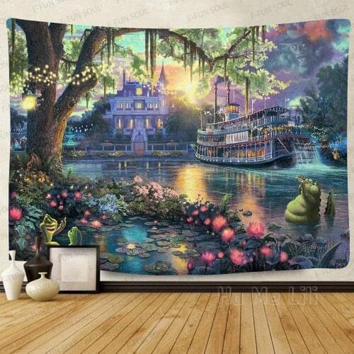 Prince Tapestry Triggered Island Lake Home Decoration