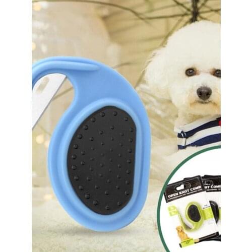 Pet Cat Dog Loose Hair Removal Comb Hair Brush Trimmer Food Grade Material Portable Pet Grooming Products, 4 Colors