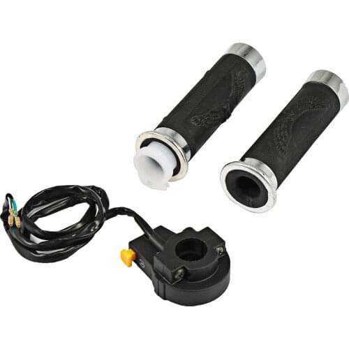 Handlebar Throttle Grips Kill Switch For 49cc 66cc 80cc Motorized Bicycle