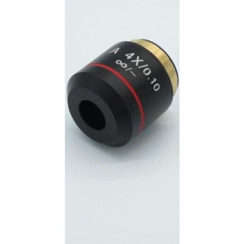 UIS Microscope infinite achromatic Objective 4X /0.1mm ,suitable for olympus CX microscope objective