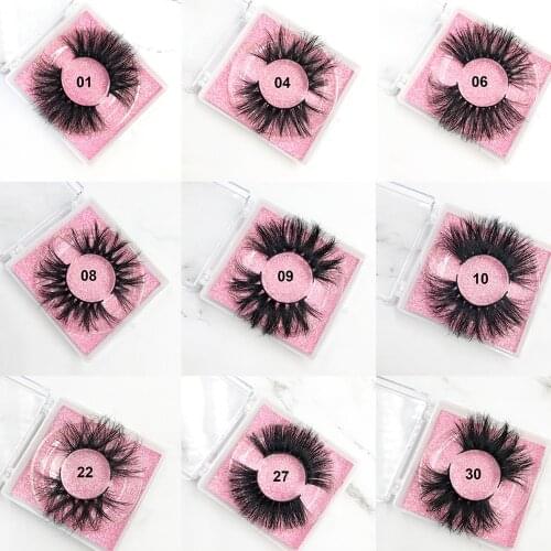 25MM 6D Mink Eyelashes Packing Box Natural Long Handmade 5D 3D Mink Lashes Vendor Wholesale Dramatic Fake Eyelash Makeup Beauty