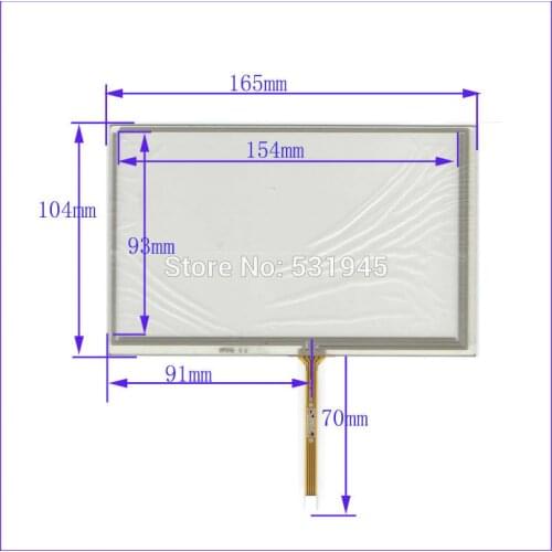 ZhiYuSun HST-TPA7.1G compatible 165mm*104mm New 7Inch Touch Screen for 7 GPS GLASS 165*104 for soling gps touch
