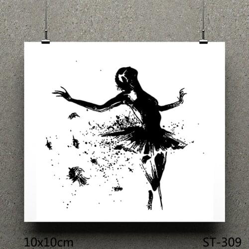 ZhuoAng Ballet design stamp / scrapbook rubber stamp / craft clear stamp card / seamless stamp