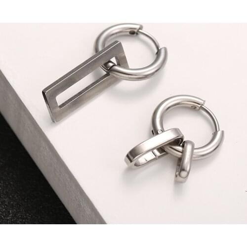 New Popular Collection Stainless Steel Ear Stud Cross Pendant Earrings For Men and Women Punk Gothic Jewelry Best Gift 1Piece