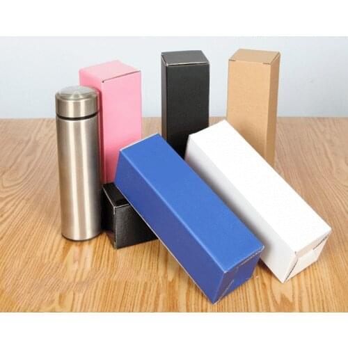 10Pcs Carton Hard Corrugated Packaging Insulation Cup/Umbrella Carton Black Pink White Brown Support Custom Size Printing Logo