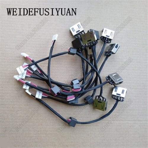 10PCS DC Power Jack Charging Port Connector Socket Cable for Lenovo IdeaPad 300-15ISK 300-15IBR 300-14IBR 300-14ISK 300-17ISK