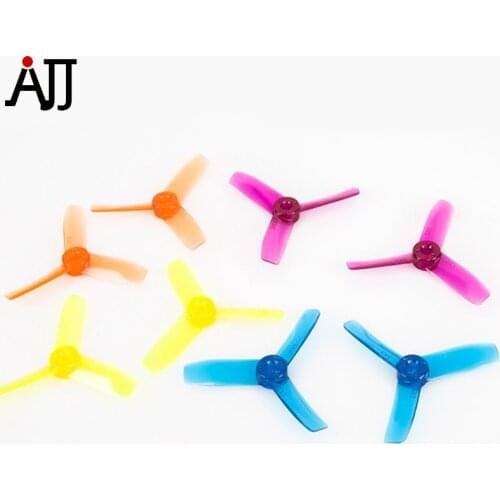 18pairs/lot BeeRotor 3x3'' 3030 3-blades Propeller Clear Rainbow Props BR3030-MC for DIY Small Planes FPV Multi-rotor Mini Drone