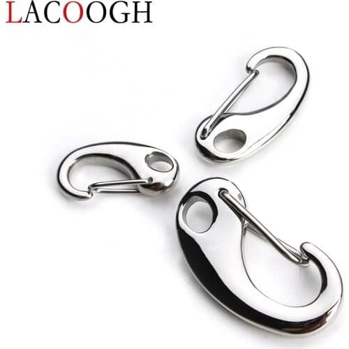 2pcs Stainless Steel Lobster clasps Hooks Silver Tone Bracelets Chain Connectors for DIY Necklace Jewelry Making Materials F3753