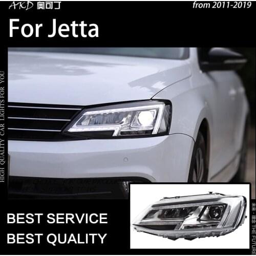 AKD Car Styling Head Lamp for VW Jetta Mk6 Headlights 2014-2015 LED Headlight Dynamic Signal DRL Hid Bi Xenon Auto Accessories