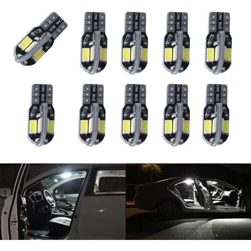 Ampoule Led T10 pour intérieur de voiture, Canbus pour VW Golf Polo Passat Scirocco Tiguan pour Skoda Octavia Seat, 10 pièces