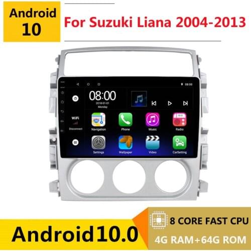 2 din 8 core android 10 car radio auto stereo for Suzuki Liana 2004 05 06 2007 08 2010 2013 navigation GPS DVD Multimedia Player