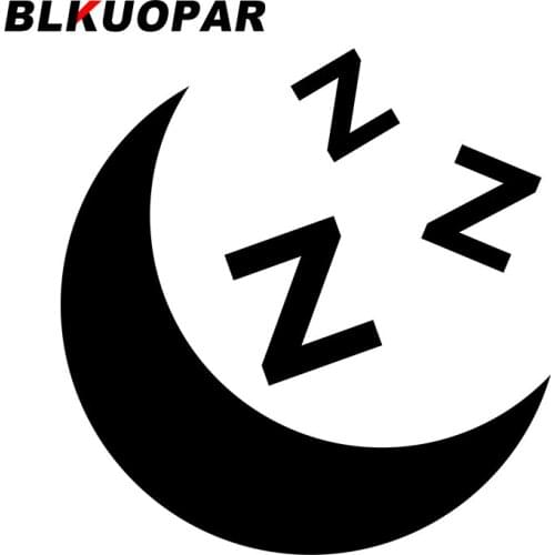 BLKUOPAR for Night Sleep Car Stickers Sunscreen Fashionable Decals Waterproof Scratch-Proof Trunk Air Conditioner Decor