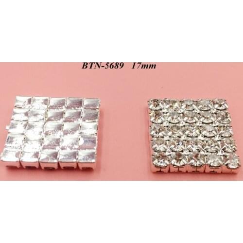 Free shipping flatback rhinestone button 50PCS/lot for hair accessary (BTN-5689)