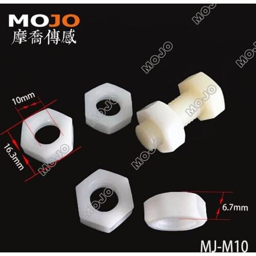 Free shipping MJ-M10 (100 pcs) PE Nut 10mm