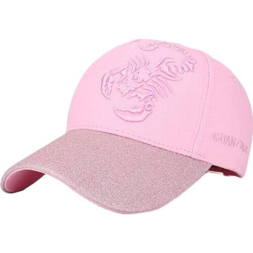 Shining Attract Attention Scorpion Embroidery Unisex Baseball Caps Men Breathable Sunscreen Beach Snapback Hats Women Cap Bq096