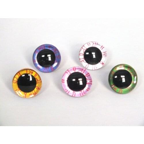 Safety plastic colorful doll eyes for Crochet stuffed animals dolls crafty Amigurumi eyes for Puppet Toy Plush Toy accessories