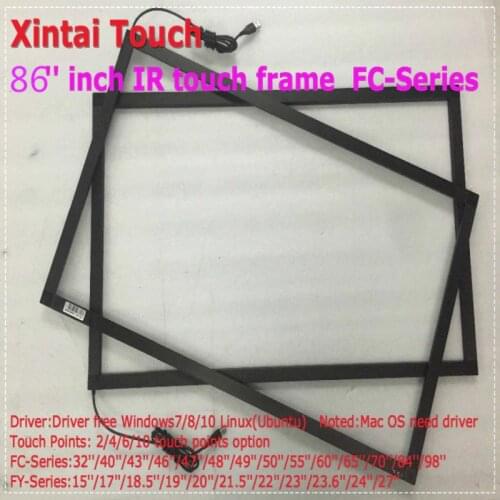 Fast Shipping 86 Inch 10 points USB Multi IR Touch Screen Panel for Interactive table, Interactive Wall, Multi Touch Monitor