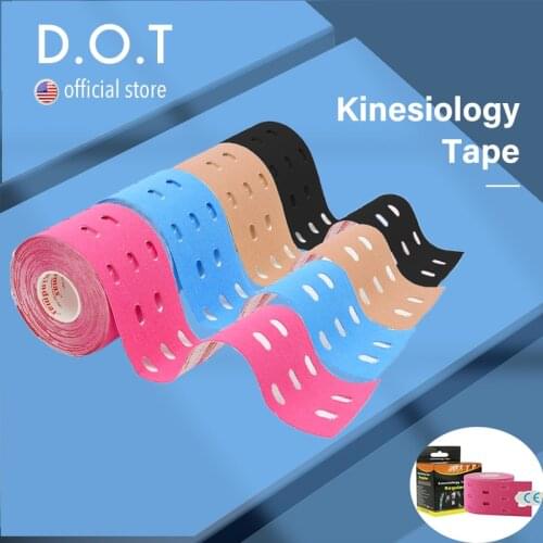 D.O.T Sports Kinesiology Tapes Kinesio Crossfit Self-adhesive Elastic Bandage Roll Kinesiological Teip Cotton Boxing Wraps