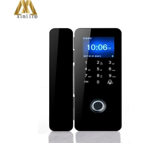 Glass Door Lock Manufacturers Fingerprint Lock Supplier Biometric Glass Door Lock With Touch Keypad XM-308