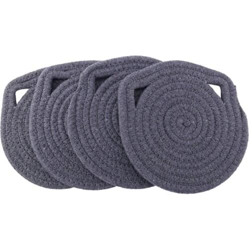 Hot Hanging Placemat for Dining Table Decor Plate Dish Mat Coaster Cup Cotton Pot Holders Insulation Pad Kitchen Home