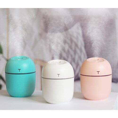 Ultrasonic Mini Air Humidifier 220ML Portable Mini Air Humidifier Home Office Car Desktop Cool Mist Essential Oil Diffuser