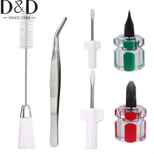 6Pcs Sewing Machine Repair Kit Sewing Machine Overlock Repair Tool Include Screwdriver Thread Removal Cleaning Brush Kits