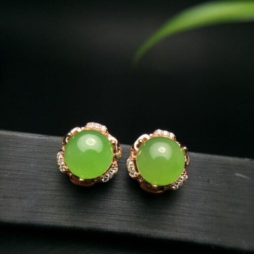 Natural grapevine eardrop 925 silver color beautiful crystal clean wear beautiful princess ears bow bow