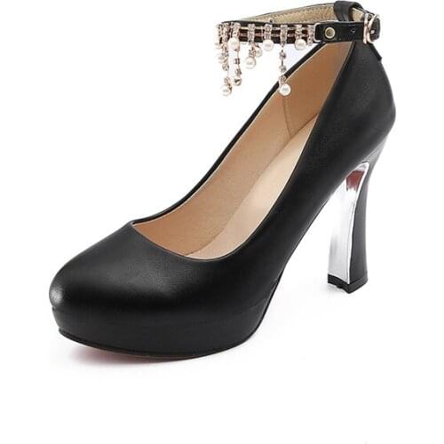 The new spring 2018 fashion high-heeled women thick with joker cingulate 33 - womens shoes size 43 code 1835