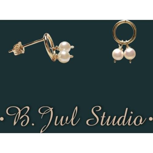 New 14K Filled Earrings Natural Freshwater Pearl Earrings Exquisite Womens Jewelry Gifts Womens Party Boutique Jewelry