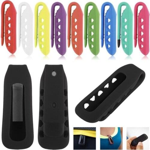 New Silicone Rubber Holder Replacement Cover Clip Case Belt Holder Case Cover For Fitbit One Smart Band Fitness Tracker
