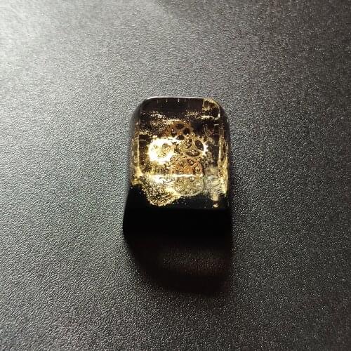 Customized Cherry Mx Switch Mechnical Keyboard Backlight Resin Keycaps OEM SA Profile Gear Pointer Design Keycaps Replacement