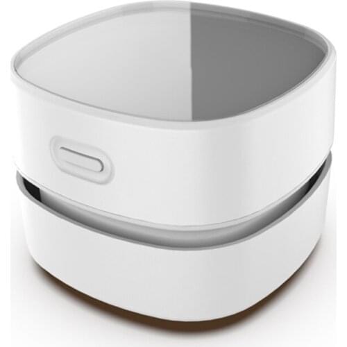 Mini Portable Automatic Vacuum Cleaner Desktop Dust Collector for Home Office Strong Suction Dust Sweeper