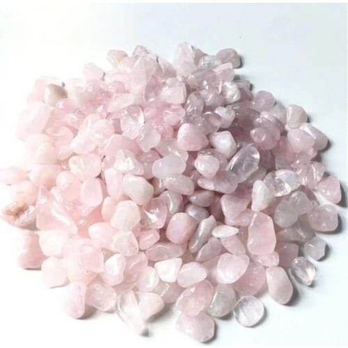Natural Rose Quartz Chips Crystal Spiritual Stones For Decoration