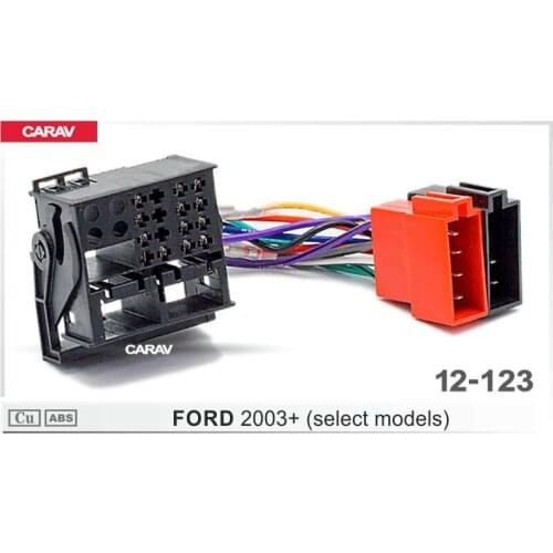 CARAV 12-123 ISO Radio Adapter for FORD 2003+ (select models) Wiring Harness Connector Lead Loom Cable Plug Adaptor Stereo
