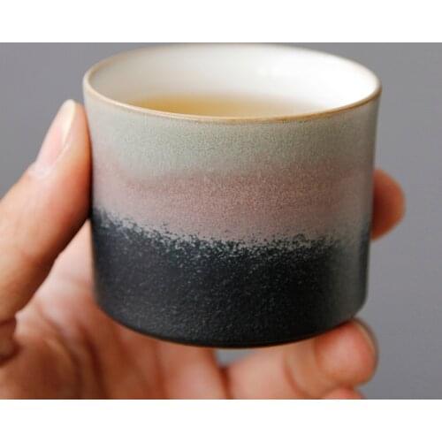 Retro Japanese Home Tea Cup Coarse Pottery Teacup Tea Bowl wine set Kung Fu Tea Set Drinks Cup Drinkware Teaware Decor Crafts