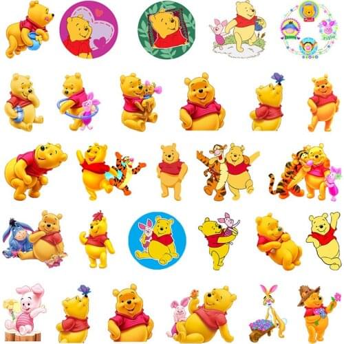 Disney 2021 New Pooh Jumping Tiger And Piglet Picture Resin Acrylic Epoxy Earrings Fashion Creative DIY Jewelry Accessories
