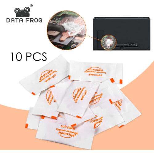 Data Frog 10pcs Thermal Grease For Nintendo Switch Main Board Heat-Away Paste For NS Lite Console Thermal Compound For CPU