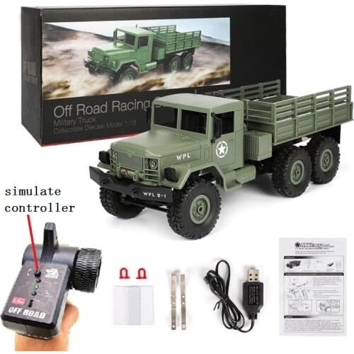 WPL B16 6WD Off Road RC Military Car Drift Upgrade KIT DIY 1:16 Buggy R/C Monster Truck Vehicle 6 Wheel Assembl Crawler B36 Ural