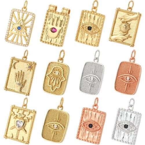 Evil Eye Pendant Necklace For Womens Jewelry Making Charms Designer Rose Gold Silver 2021 Trends Sign Accessories For Womens