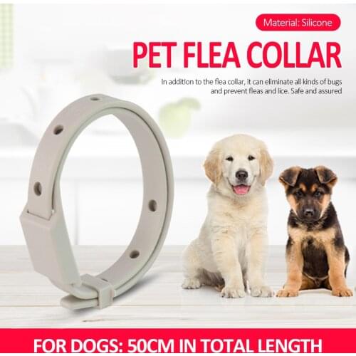 Adjustable Pet Collar Anti Mosquito Flea Pest Control Dog Cats Silicone Necklace Dogs Cats Health Pet Supplies Lasts