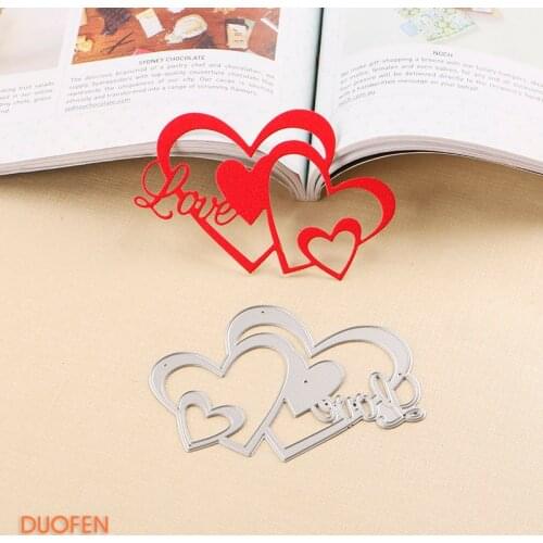 040209 1pcs fancy love heart stencil metal Cutting dies for DIY papercraft project Scrapbook Paper Album greeting card