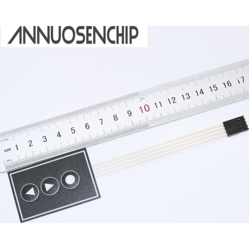 1x3 Matrix Array Membrane Switch Keypad 3 Keys Keyboard 1*3 Keys Display Switch Control Panel For DIY