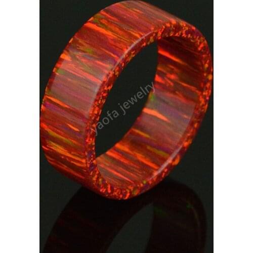 20pcs/lot opal factory wholesale price customized 78 colors round circle lab created synthetic opal ring