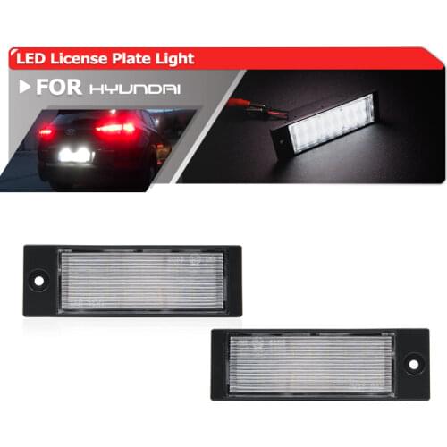 2x For Hyundai Tucson 2005 2006 2007-2015 2016 2017 2018 2019 2020 SMD Canbus White Led License Plate Lights Lamp