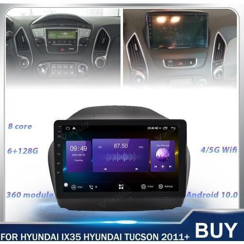 128G 10 Inch Android 2Din Car Radio For Hyundai IX35 Tucson 2011+ Car Stereo Multimedia Player GPS Navigation Touch Screen