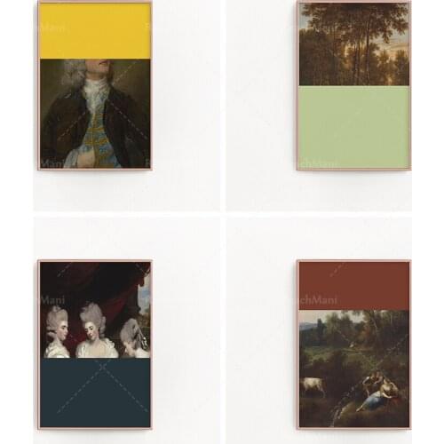 Altered Art Prints, Antique Oil Painting Downloadable Prints, Printable Vintage Portrait Artwork, Quirky Bedroom Wall Art, Décor