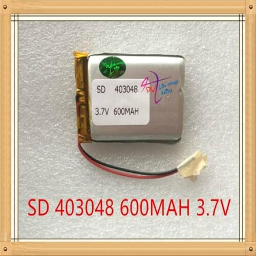 Liter energy battery 3.7V tablet 403048 600mAh MP3 MP4 speaker plate GPS navigator