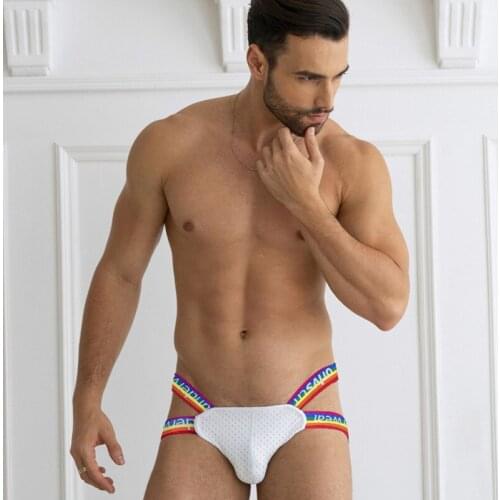 ORLVS low-waist sexy nylon mesh hole breathable T-shirt tide mens t-pants sell wholesale OR511T