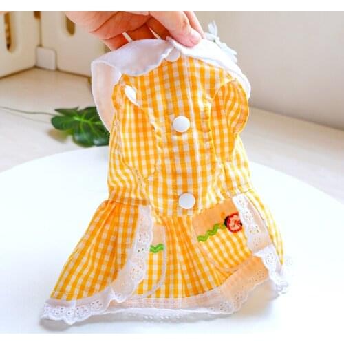 Spring/summer New Dog Dress Teddy Bear Pomeranian Cat Pet Small Dog Princess Thin Clothes Summer Clothes Dog Cat Dress Woman