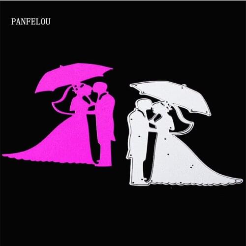 PANFELOU Metal craft Wedding in the rain paper die cutting dies for Scrapbooking/DIY Easter wedding Halloween cards